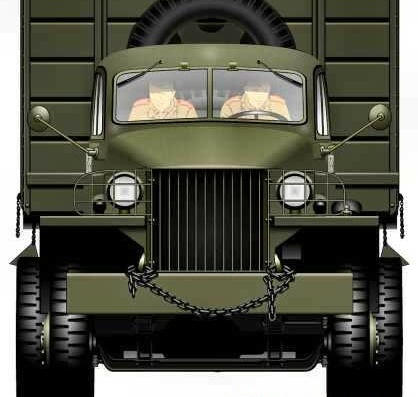 Studebaker US6 U3 (WW II) truck drawings (figures)